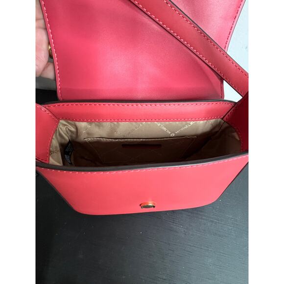 Michael Michael Kors NWT Lyra Small Flap Crossbody Bag Leather Shoulder Handbag - Picture 4 of 6